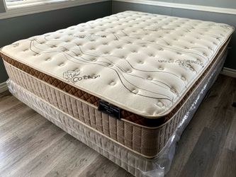 King Organic Cloud Comfort EuroPillow Top 12inch Mattress