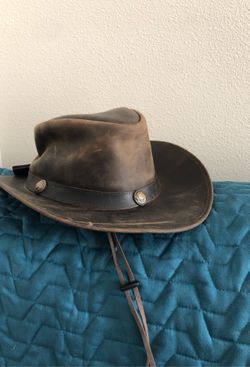 Cowboy high quality leather hat (New) XL