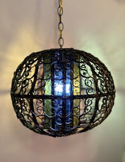 Gothic Spanish Swag Lamp