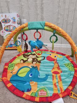 Infant / Baby Bright Starts Activity Play Gym Mat with toys