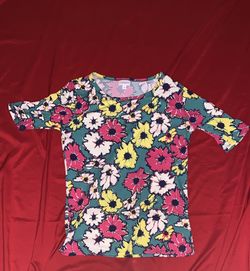 Flowery Lularoe shirt