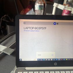 HP laptop with charger