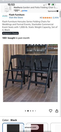 Modern Black Folding Chairs