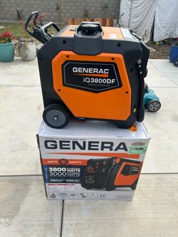 Shop Generac 3800/3000-Watt Dual Fuel Inveter Generator, Fully Enclosed Case and Easy-To-Use Electric Start with Battery Included Questions &