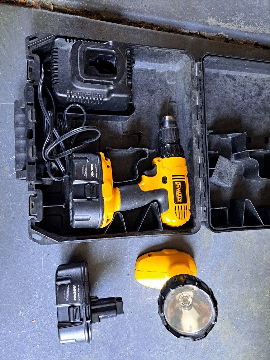 DeWalt Cordless Drill Set and much more