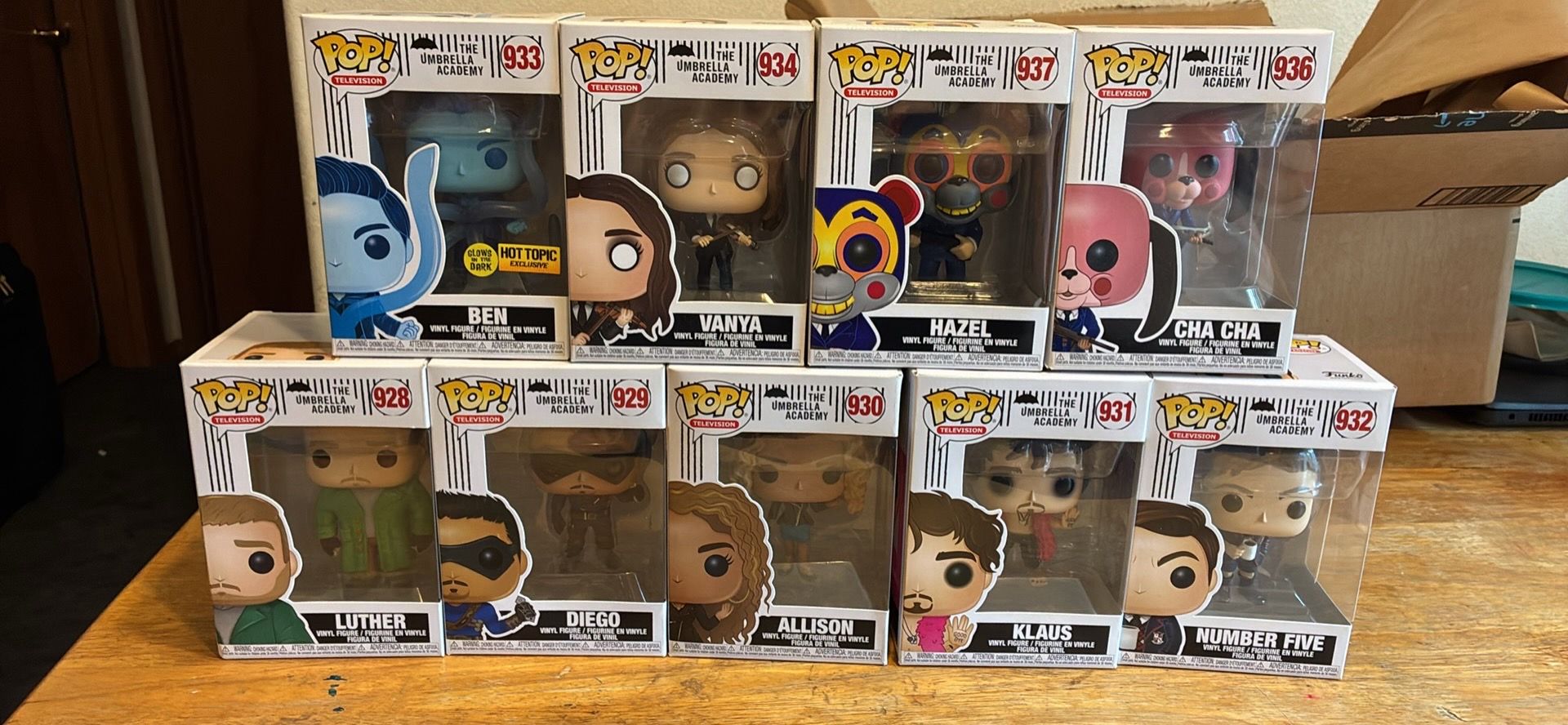 Umbrella Academy Season 1 Pop Figures