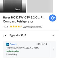 Haier Mini Fridge 