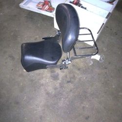 Harley-Davidson Rear Seat And Backrest With Rack