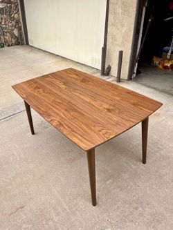 Mid Century Modern Wood Dining Table