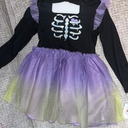  girl Skeleton Outfit