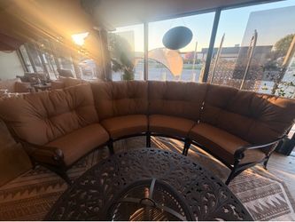 4pc cast aluminum sectional set