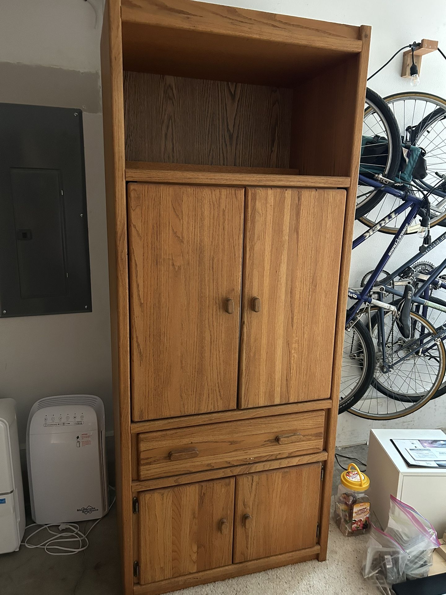 Free Oak Cabinet Storage Games/TV