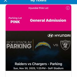 Raiders Vs Chargers - Parking