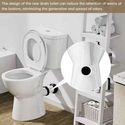 Rear Outlet With 19 Inch Tall Toilet Bowl & Tank  $100