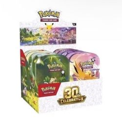 Pokemon: 30th Celebration mini tin display