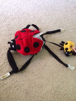 Ladybug safety harness backpack