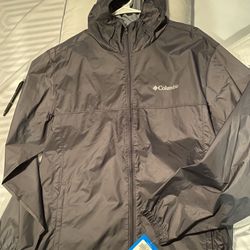 Mens L Columbia Jacket w/ Hoodie 