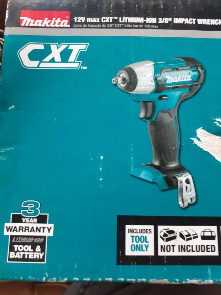 Makita 12V Max 3/8" Impact Wrench. Tool Only