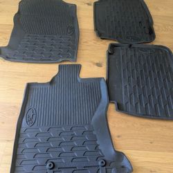 Subaru Floor Mats rubber and carpet