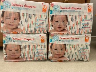 Honest diapers 6 bags size 3