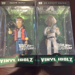 Back To The Future Marty And Dr. Brown Vinyl Idolz 
