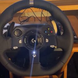 Xbox Series S  With Logitech steering Wheel 
