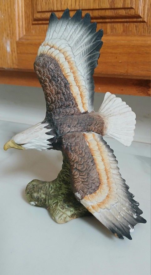 Porcelain Eagle Figurine