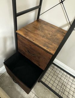 Clothe shelves and drawers Rack