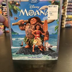 Brand New Disney Moana Blu-Ray + DVD + Digital HD 