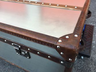 Restoration Hardware Mayfair Steamer Trunk Coffee Table