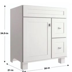 Bathroom Vanity Floor Cabinet (Sink Top Not Included)