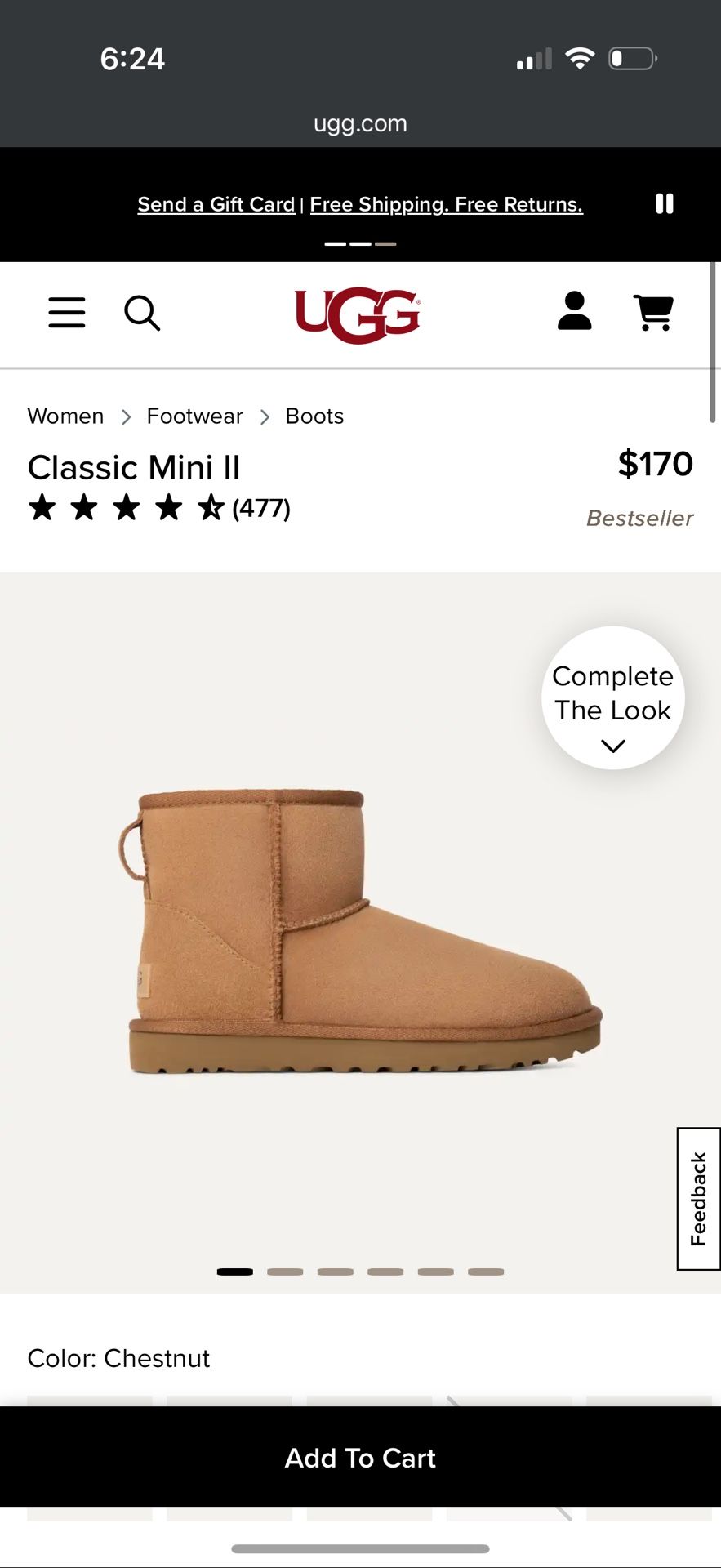 UGG Classic Mini II boots in chestnut