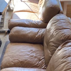 Leather Couch and love seat