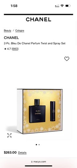 Men’s BLEU CHANEL cologne 