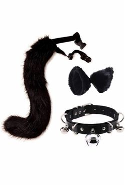 Adult it kids cat ears fox tail Halloween costume