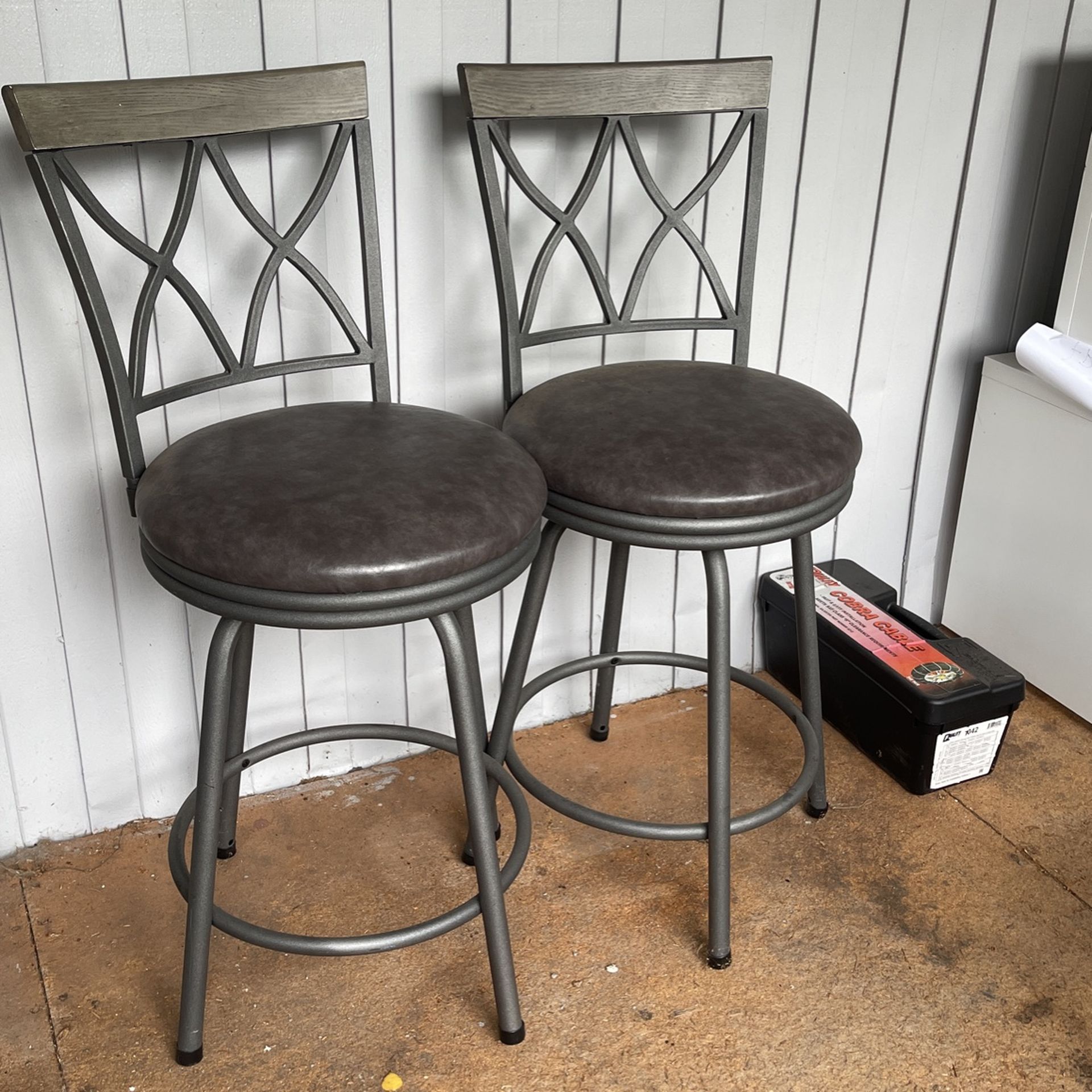 Two matching barstools