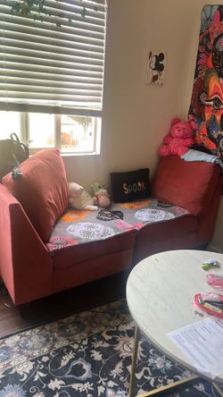 Two separate couches