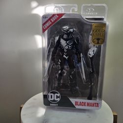 DC Direct McFarlane Gold Label Black Manta Black and White