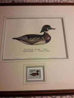 Stamp and artwork waterfowl stand 1974
