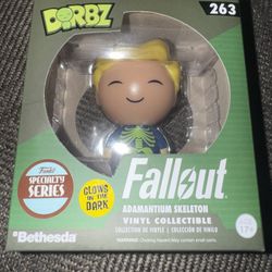 Funko Dorbz 'Fallout' VAULT BOY GLOW SKELETON Figure #263 NRFB Specialty Series
