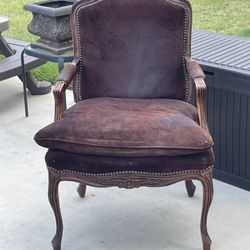 Two Suede Chairs
