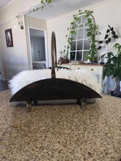 $45 Vintage Black Metal Log Holder 🪵
