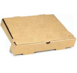 Plain Kraft Corrugated Pizza Box