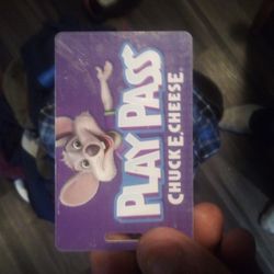 Chuck E Cheese Play Pass Card 15$