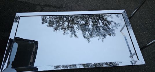 Large 36" x 72" Framed Wall Mirror – Elegant Oversized Decorative Mirror