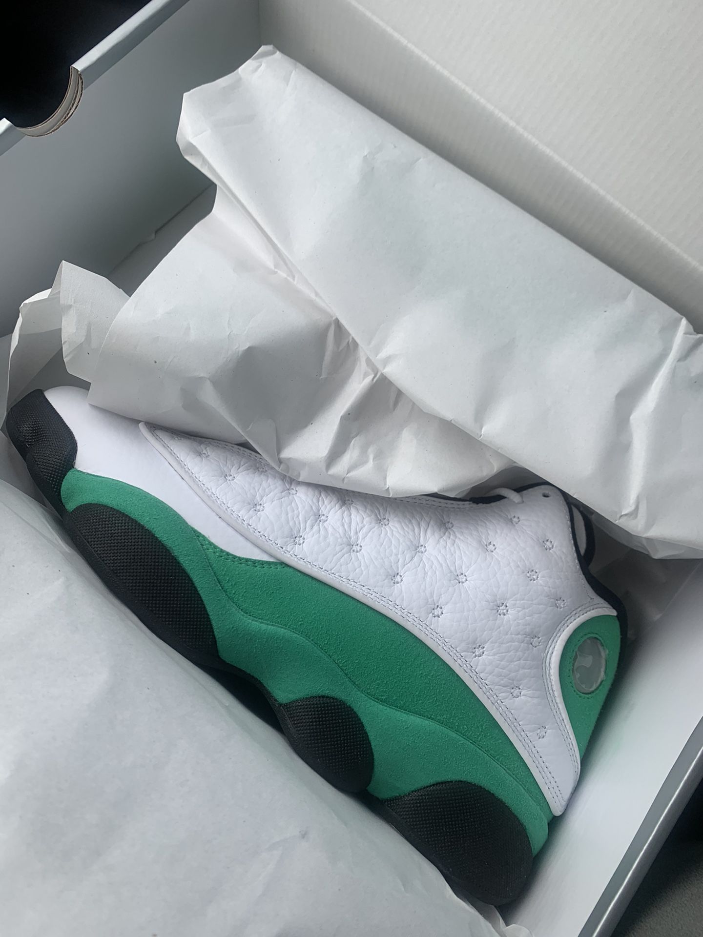 BRAND NEW!!!!! Lucky Green Jordans 13 size 9.5