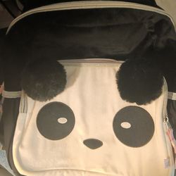 Kids Bookbag Panda Hood