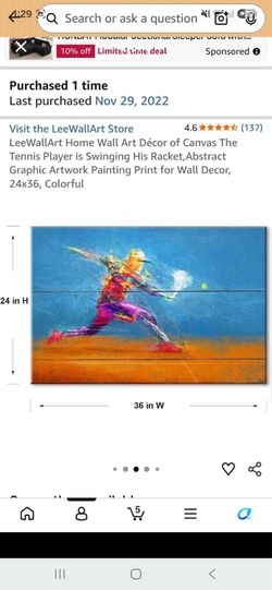 Tennis painting