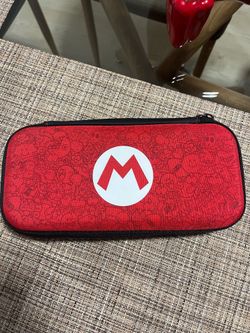 Mario Remix Nintendo Switch Deluxe Hard Shell Travel Carrying Case With Earbuds
