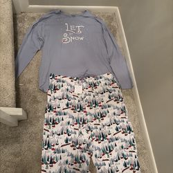 Let It Snow Pajamas Men’s XXL Pajama Gram Brand New